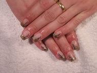 csillámos zselés díszítés